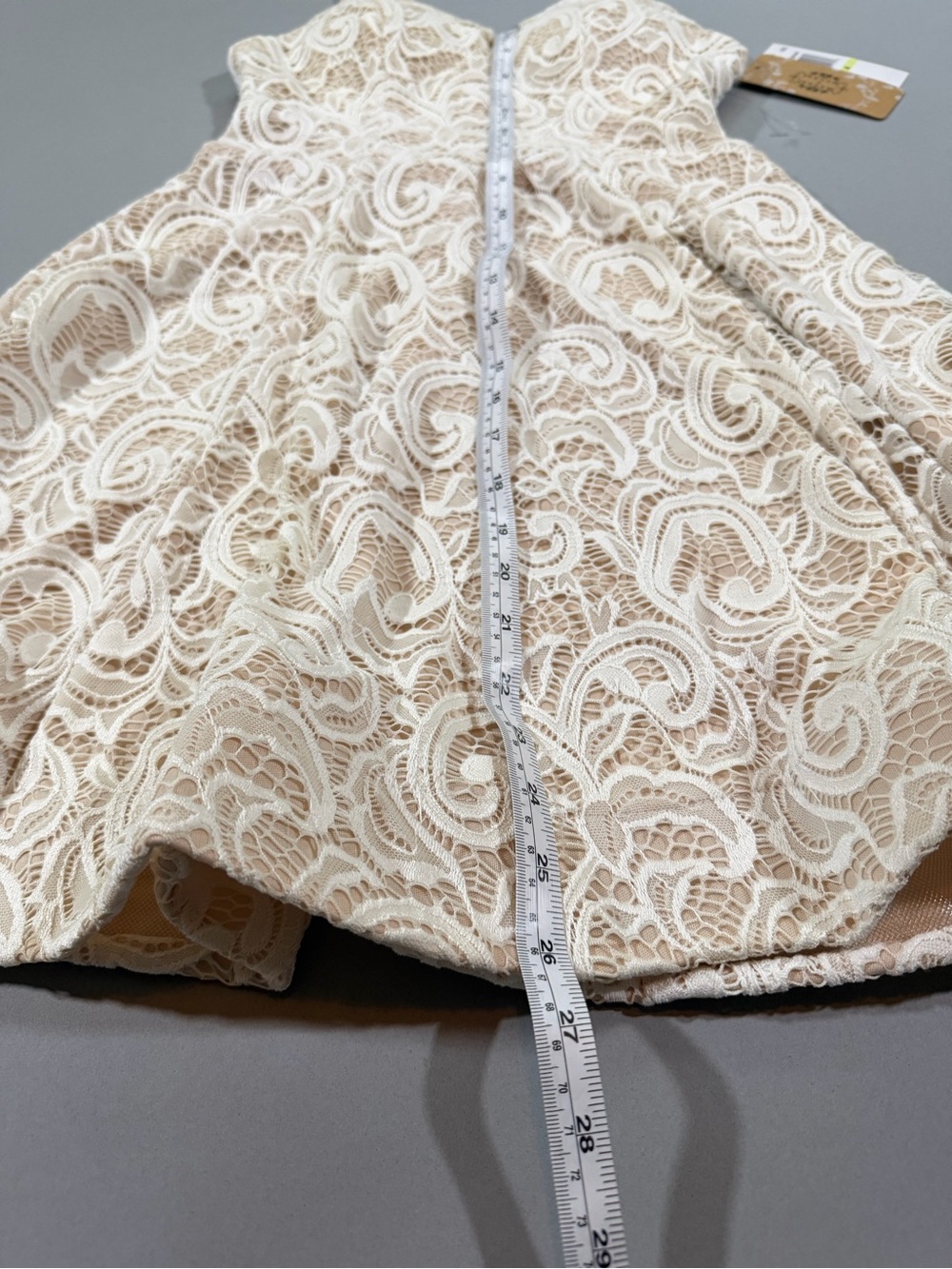 NWT Lace A-Line Boho Summer Mini Dress - Picture 4 of 10